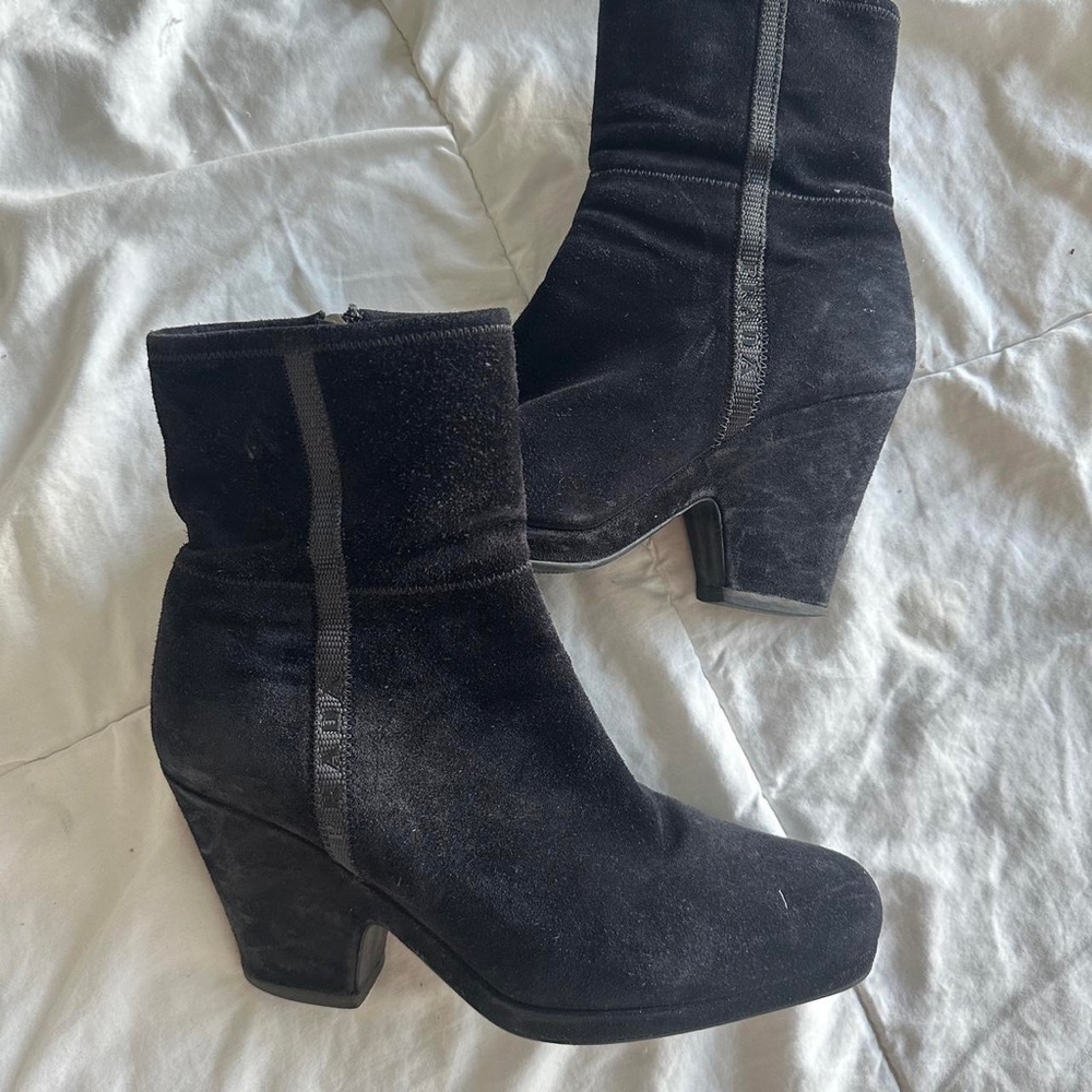 Prada suede booties